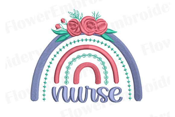 Nurse Rainbow Embroidery Review for Boutique Apparel