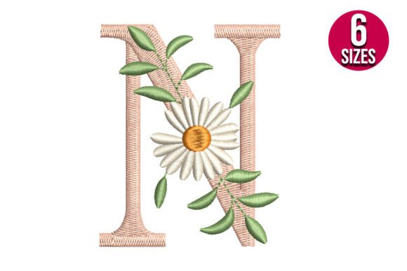 Review: Floral Alphabet Letter N for Holiday Embroidery