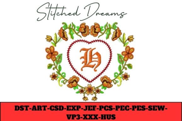 Review: Floral Heart Letter H for Small Business Merch