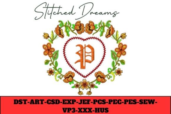 Review: Floral Heart Letter P for Boutique Sweatshirts