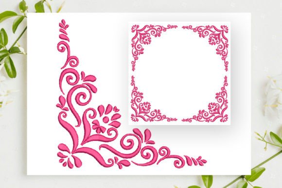 Review: Floral Ornament Corner Border for Etsy Shops