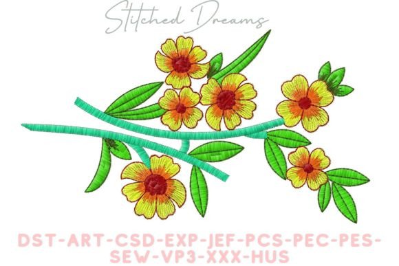 Review: Vibrant Flowers Embroidery Design for Merch