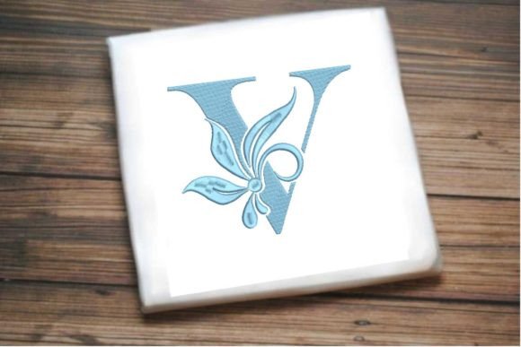 Reviewing Elegant Floral Alphabet Letter V for Etsy