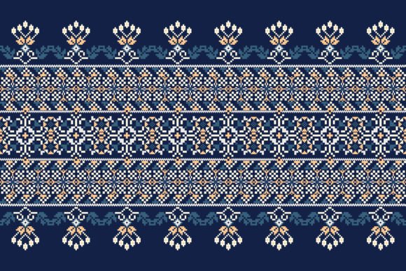 Reviewing Floral Cross Stitch Pattern for Etsy Shops