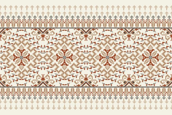 Reviewing Floral Cross Stitch Pattern Vector for Etsy