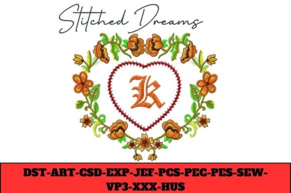 Reviewing Floral Heart Letter K for Etsy Shops