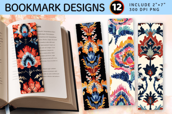 Reviewing Ikat Embroidery Floral PNG Bookmark Desi
