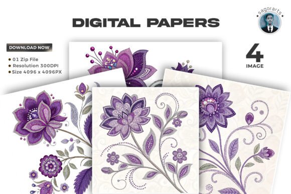 Reviewing the Purple Crystal Floral Embroidery Pattern